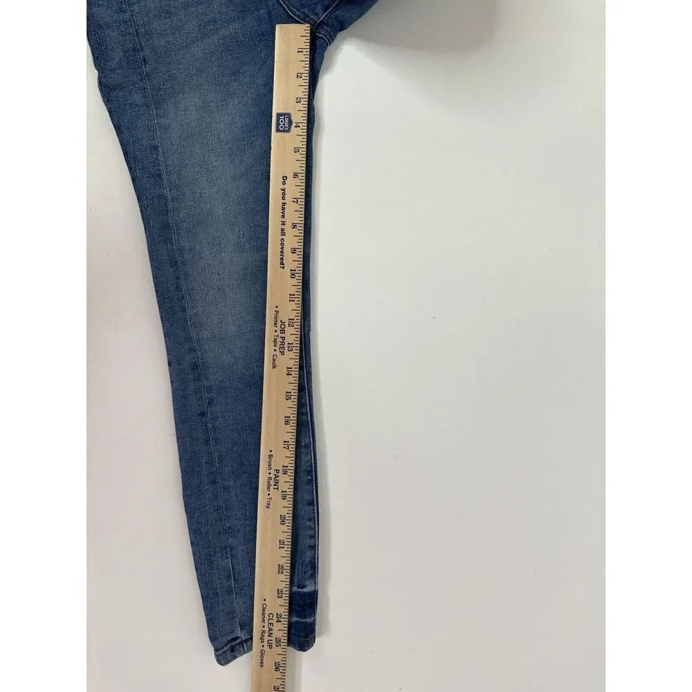 DL 1961 Jeans‎ Womens 24 / 0 Mid Rise Cropped Florence Skinny Denim Blue